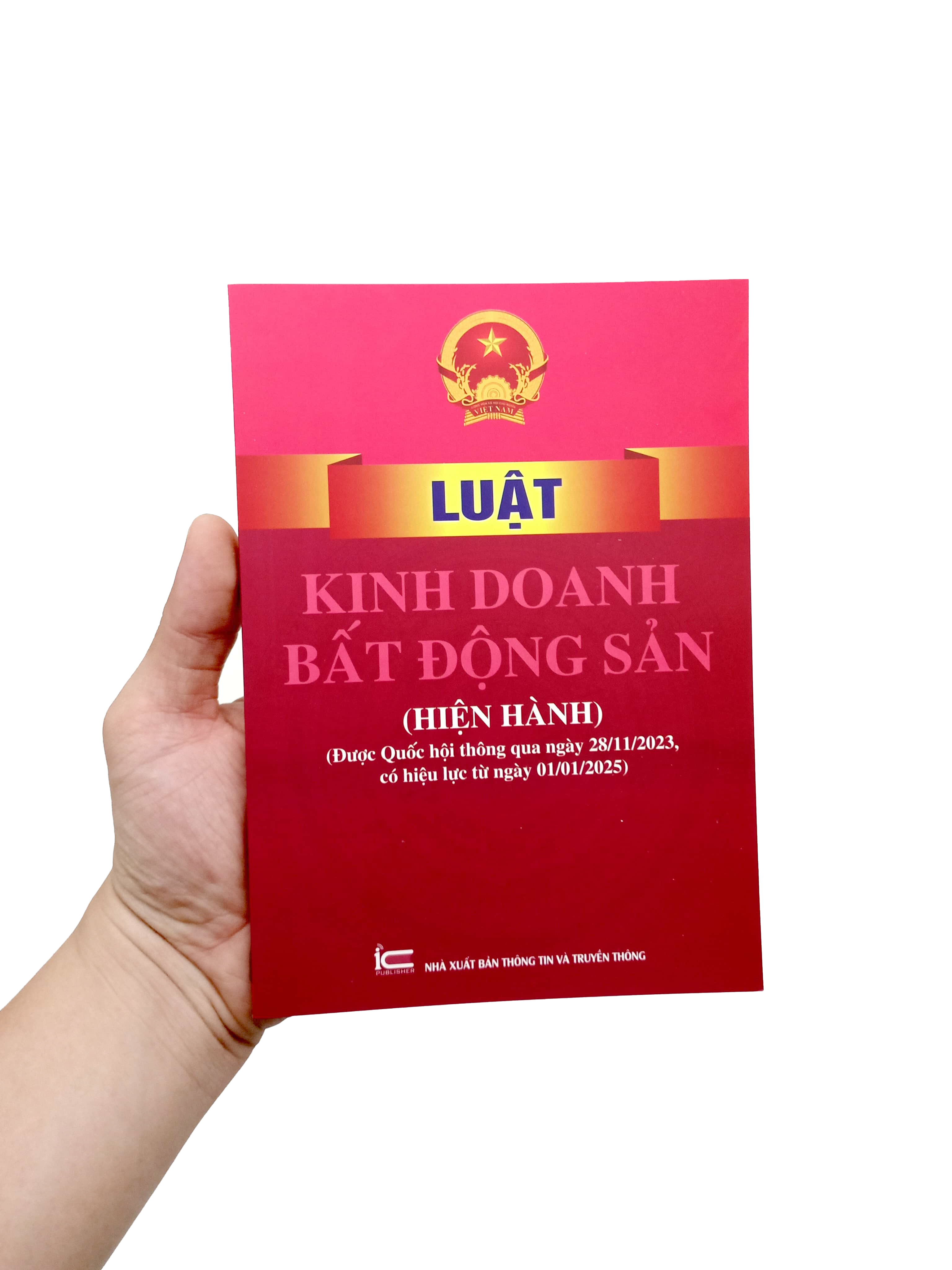 luật kinh doanh bất động sản (hiện hành) (được quốc hội thông qua ngày 28-11-2023, có hiệu lực từ ngày 01-01-2025)