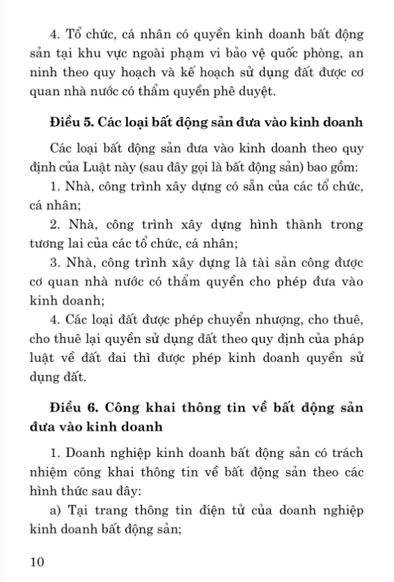 luật kinh doanh bất động sản (hiện hành)(sửa đổi, bổ sung năm 2020)