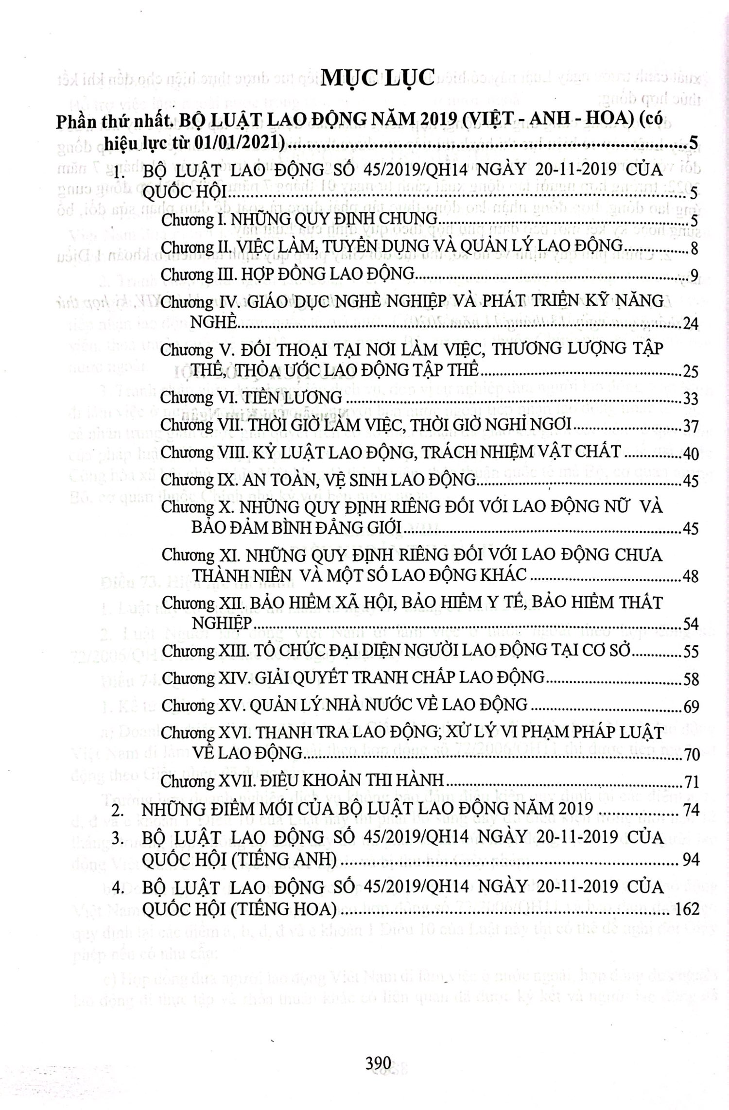 luật lao động (việt - anh - hoa) - luật người việt nam đi làm việc ở nước ngoài theo hợp đồng lao động (có hiệu lực áp dụng 01/01/2021)