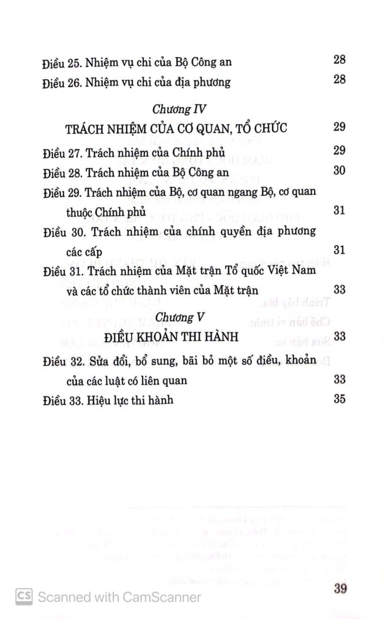 luật lực lượng tham gia bảo vệ an ninh, trật tự ở cơ sở