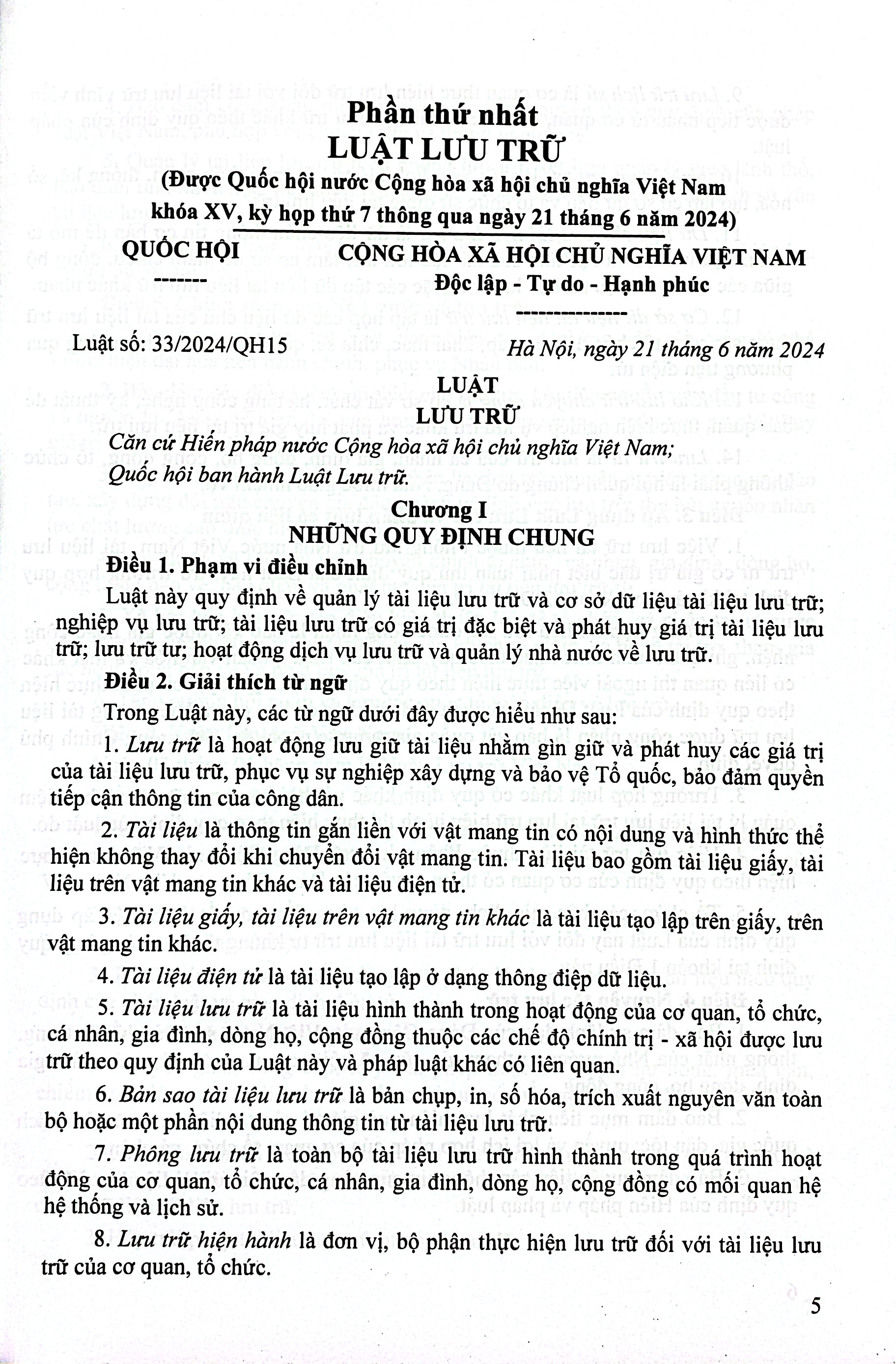 Luật Lưu Trữ - Công Tác Văn Thư, Lưu Trữ, Thời Hạn Bảo Quản Hồ Sơ, Tài Liệu Trong Hoạt Động Của Cơ Quan, Tổ Chức, Đơn Vị