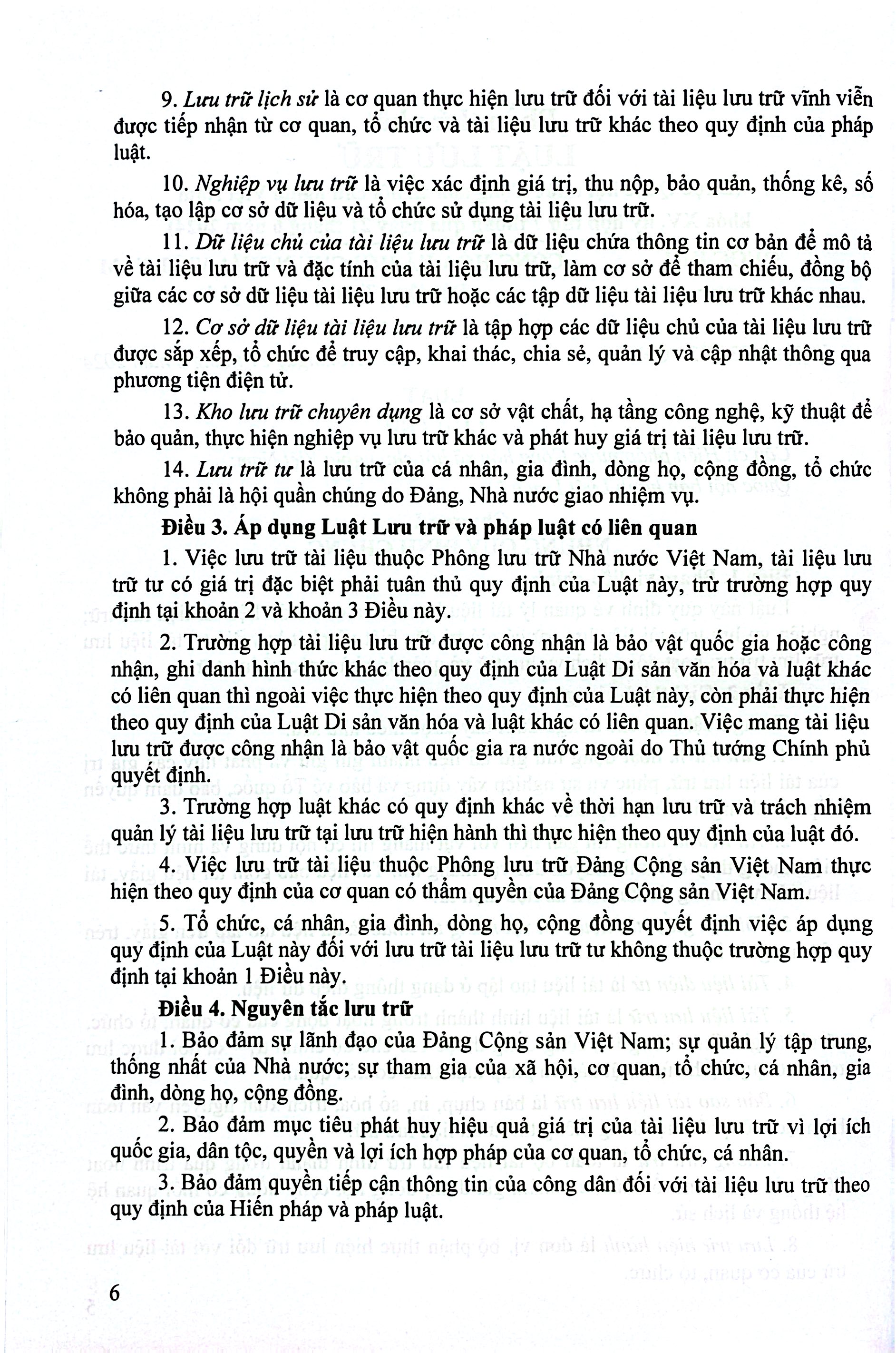 Luật Lưu Trữ - Công Tác Văn Thư, Lưu Trữ, Thời Hạn Bảo Quản Hồ Sơ, Tài Liệu Trong Hoạt Động Của Cơ Quan, Tổ Chức, Đơn Vị