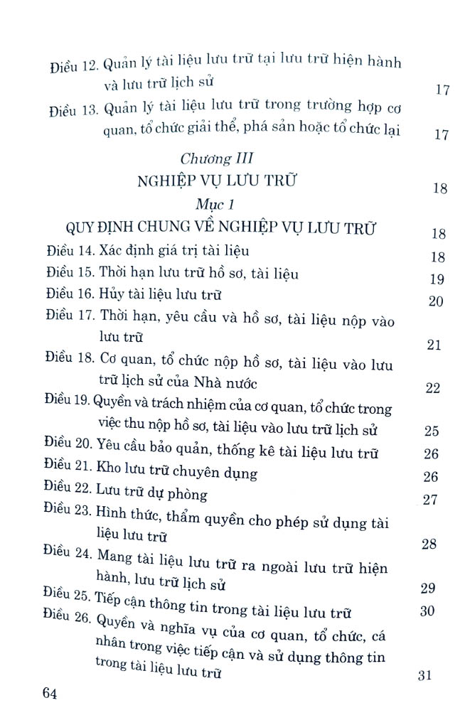 luật lưu trữ năm 2024