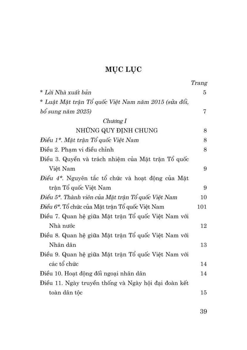 Luat Mat Tran To Quoc Viet Nam Nam 2015 (Sua Doi, Bo Sung Nam 2025)
