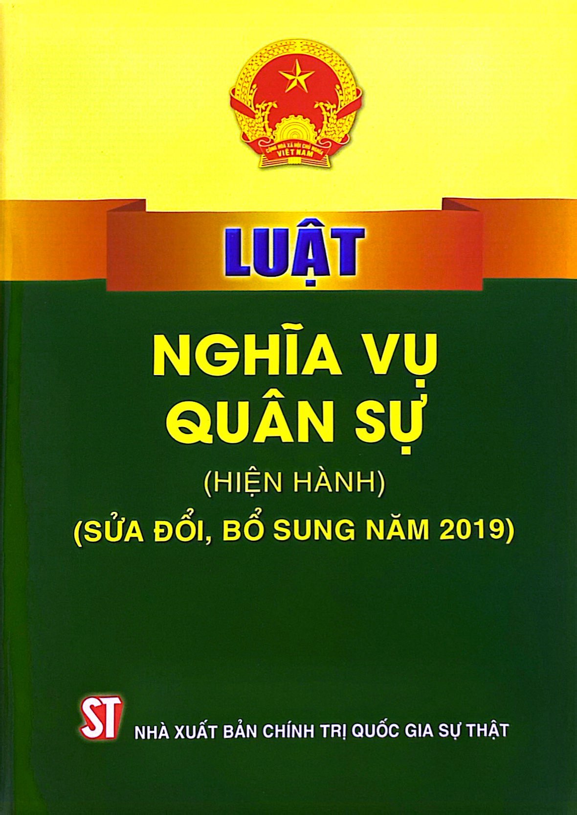 luật nghĩa vụ quân sự (hiện hành) (sửa đổi, bổ sung năm 2019)