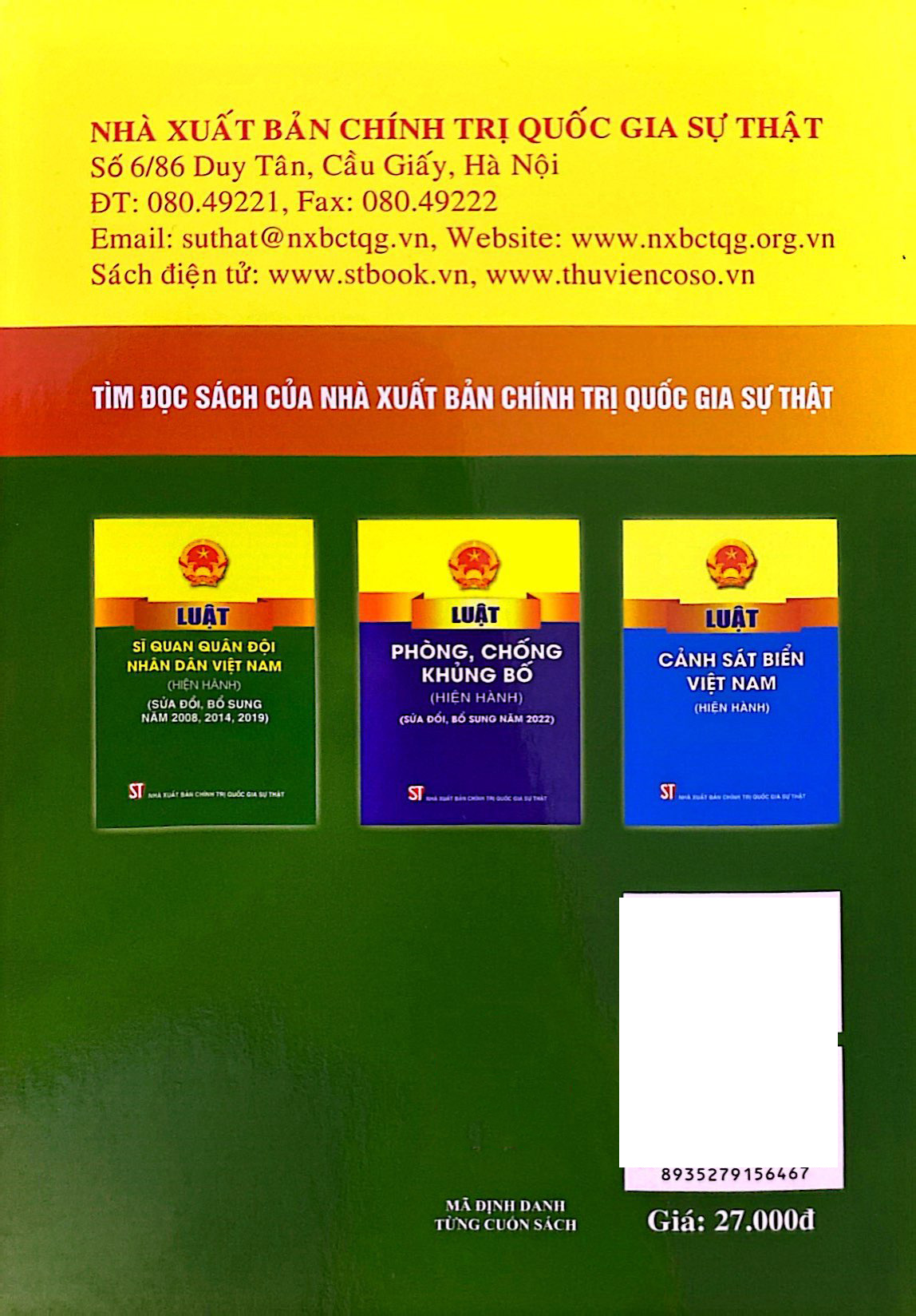 luật nghĩa vụ quân sự (hiện hành) (sửa đổi, bổ sung năm 2019)