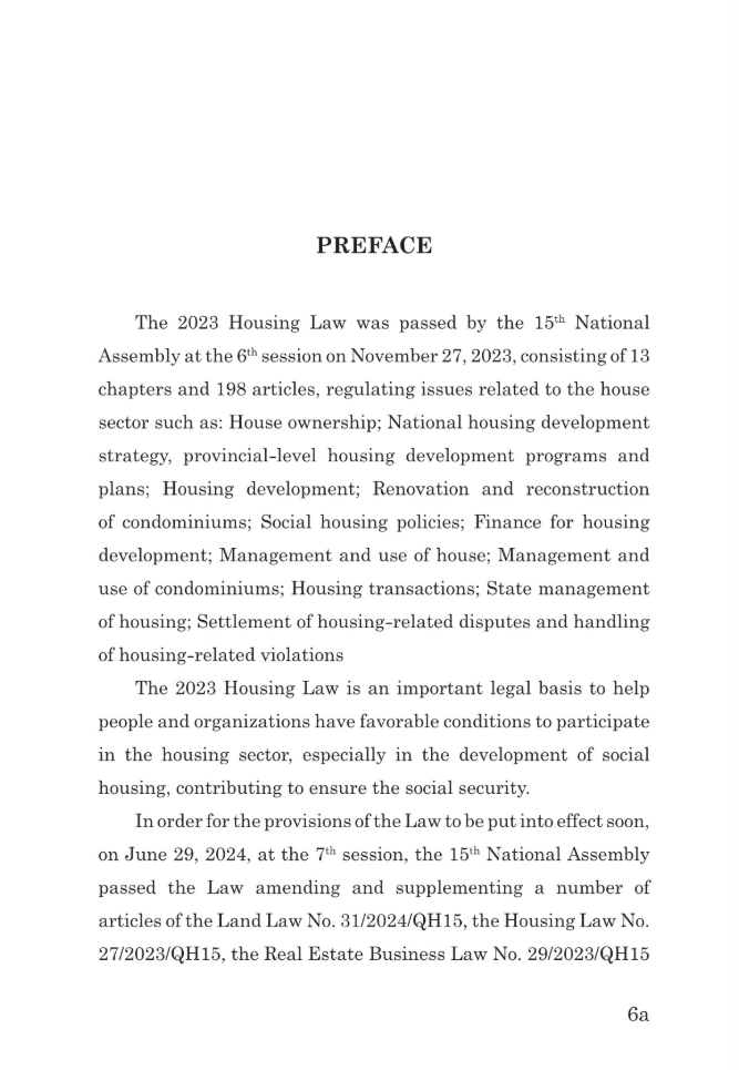 Luat Nha O Nam 2023 - The 2023 Housing Law - Song Ngu Viet-Anh