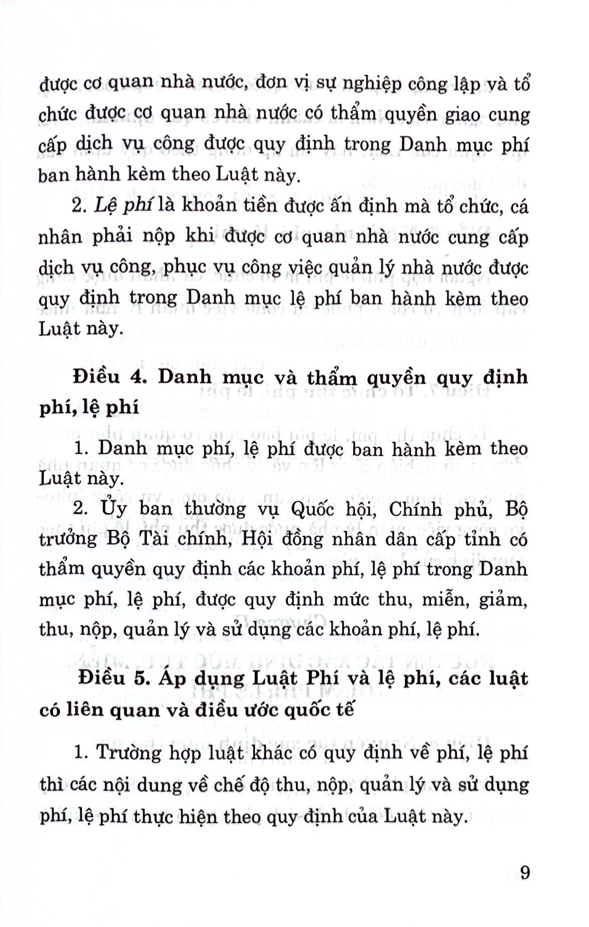 luật phí và lệ phí năm 2015 (sửa đổi, bổ sung năm 2017, 2018, 2020, 2023)