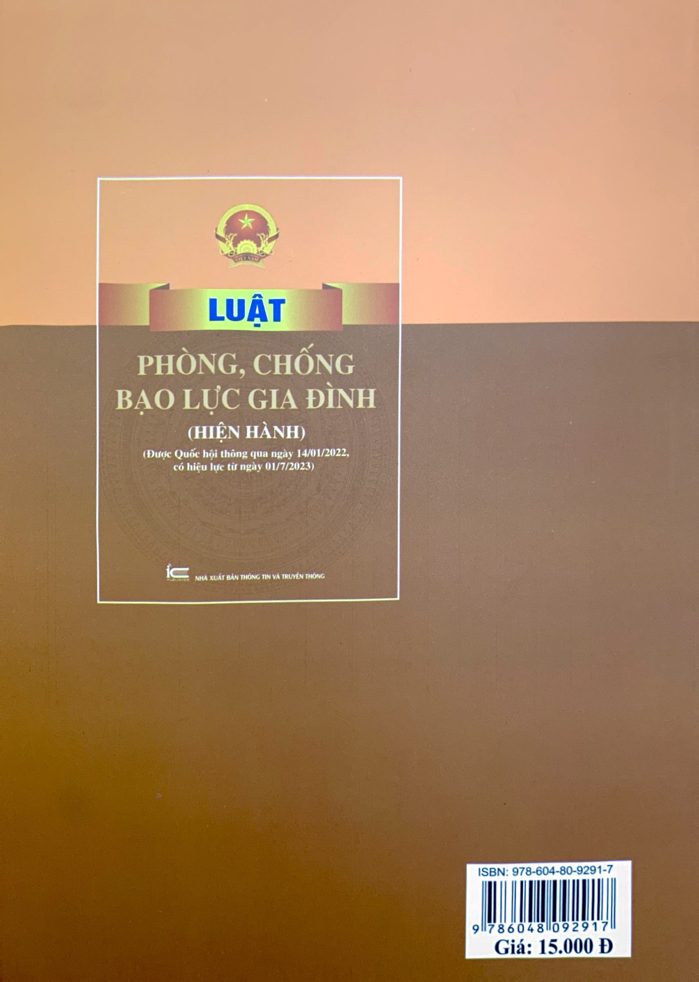 luật phòng, chống bạo lực gia đình (hiện hành) (được quốc hội thông qua ngày 14/11/2022, có hiệu lực từ ngày 01/7/2023)