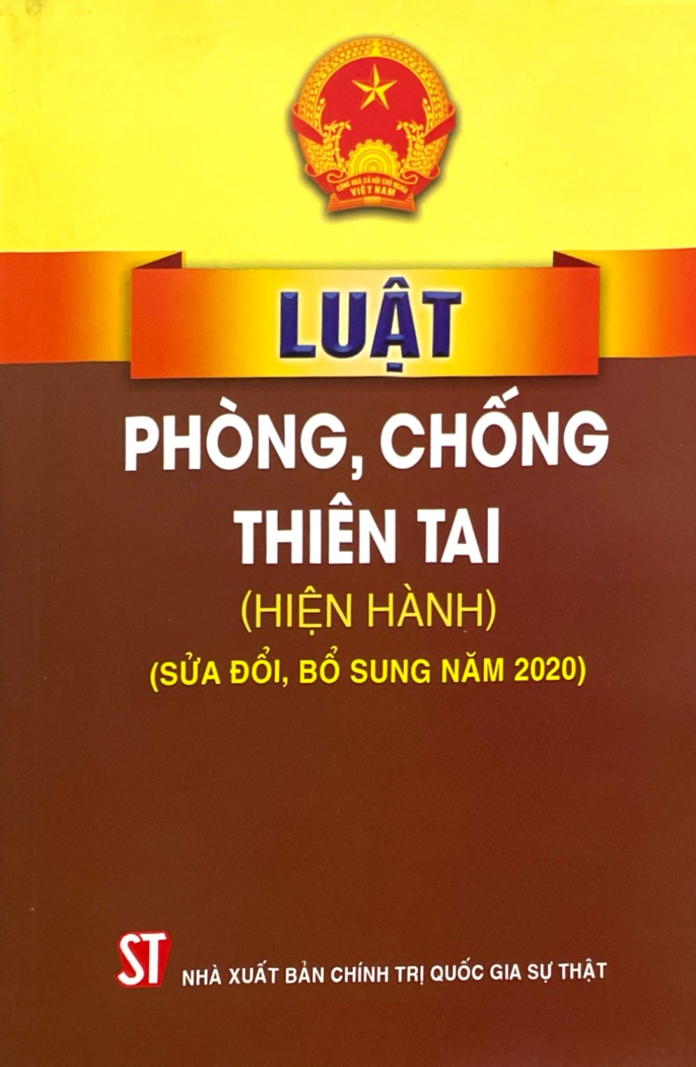 luật phòng, chống thiên tai (hiện hành)(sửa đổi, bổ sung năm 2020)