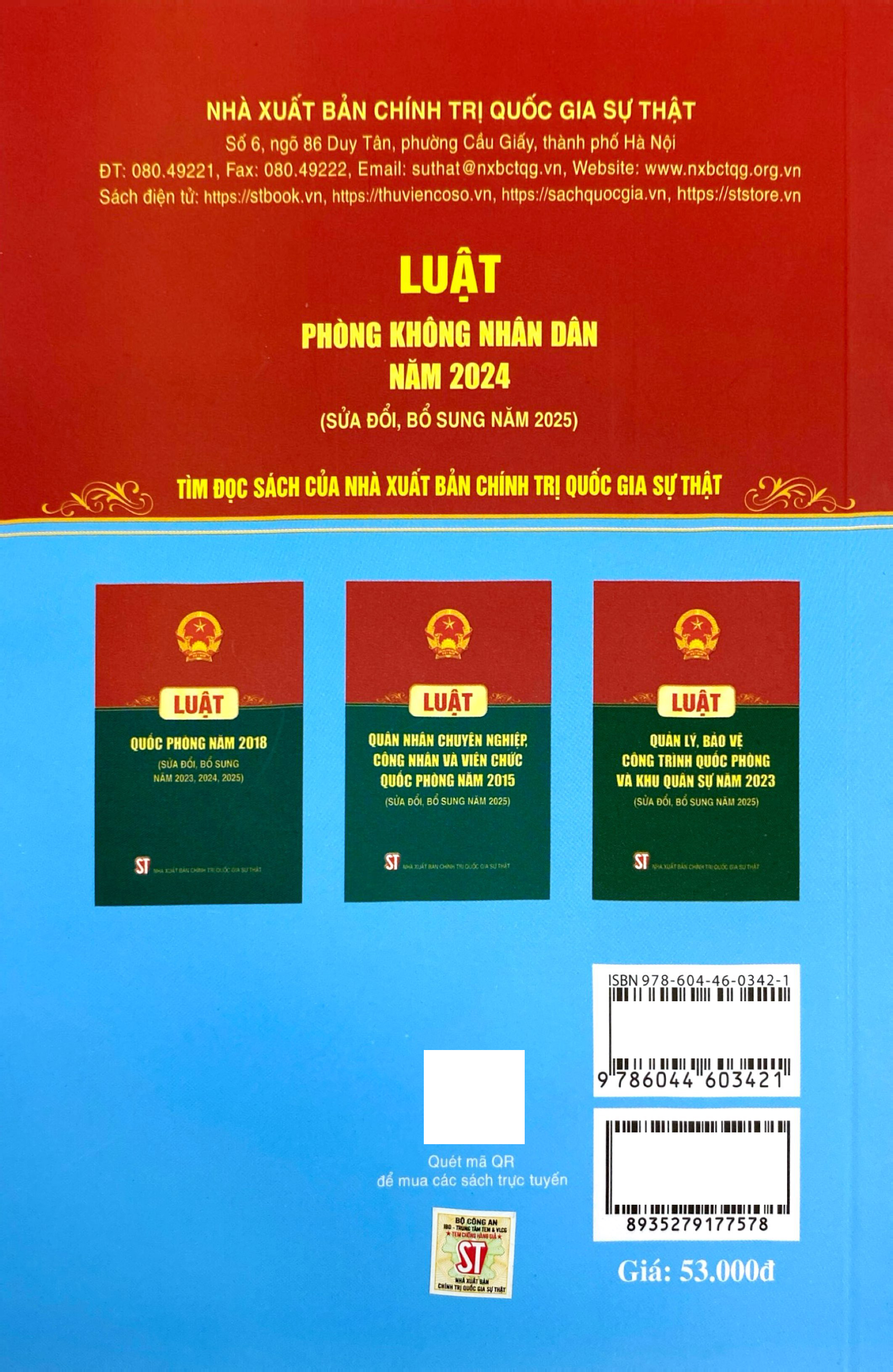Luat Phong Khong Nhan Dan Nam 2024 (Sua Doi, Bo Sung Nam 2025)