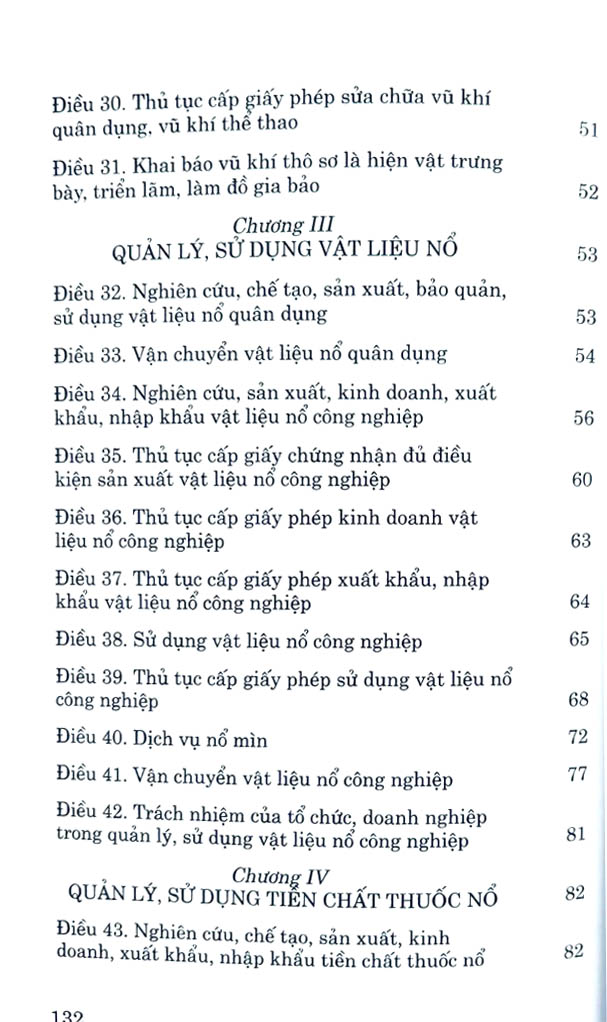 luật quản lý, sử dụng vũ khí, vật liệu nổ và công cụ hỗ trợ năm 2024