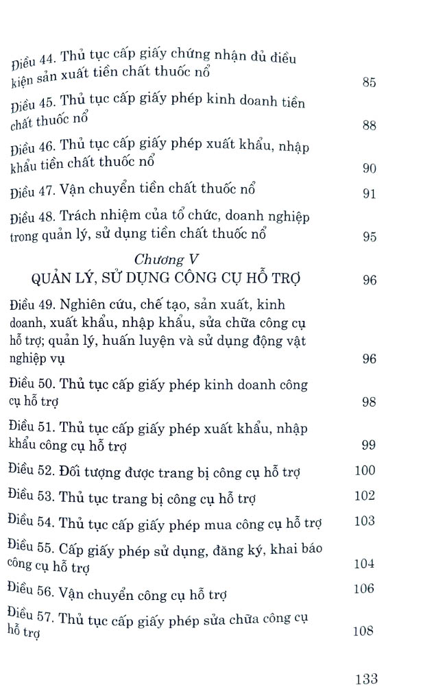 luật quản lý, sử dụng vũ khí, vật liệu nổ và công cụ hỗ trợ năm 2024