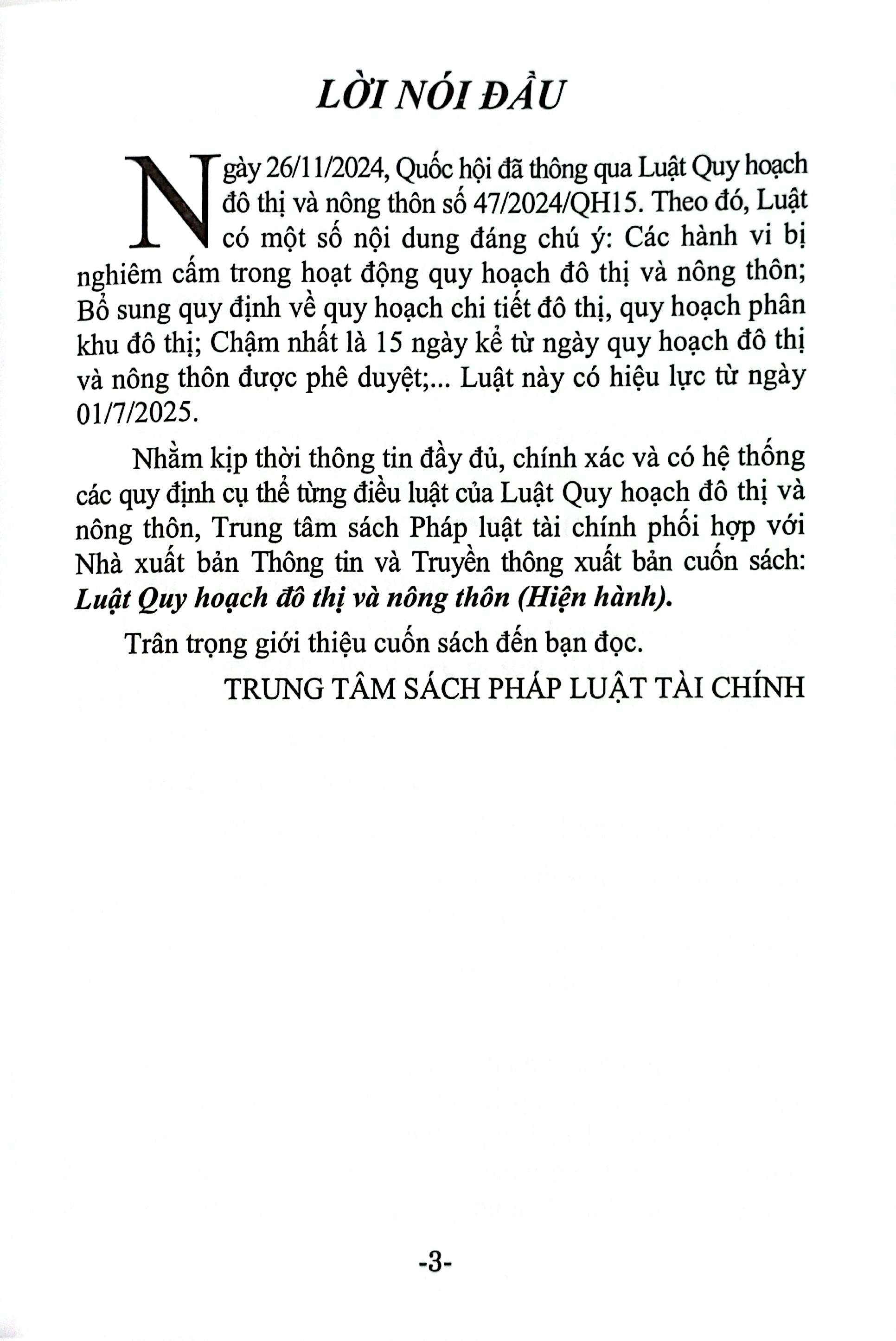 Luat Quy Hoach Do Thi Va Nong Thon (Hien Hanh)