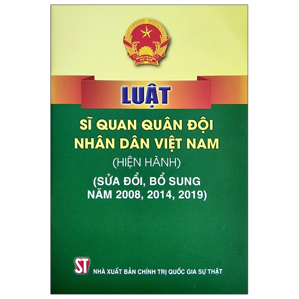 luật sĩ quan quân đội nhân dân việt nam (hiện hành) (sửa đổi, bổ sung năm 2008, 2014, 2019)
