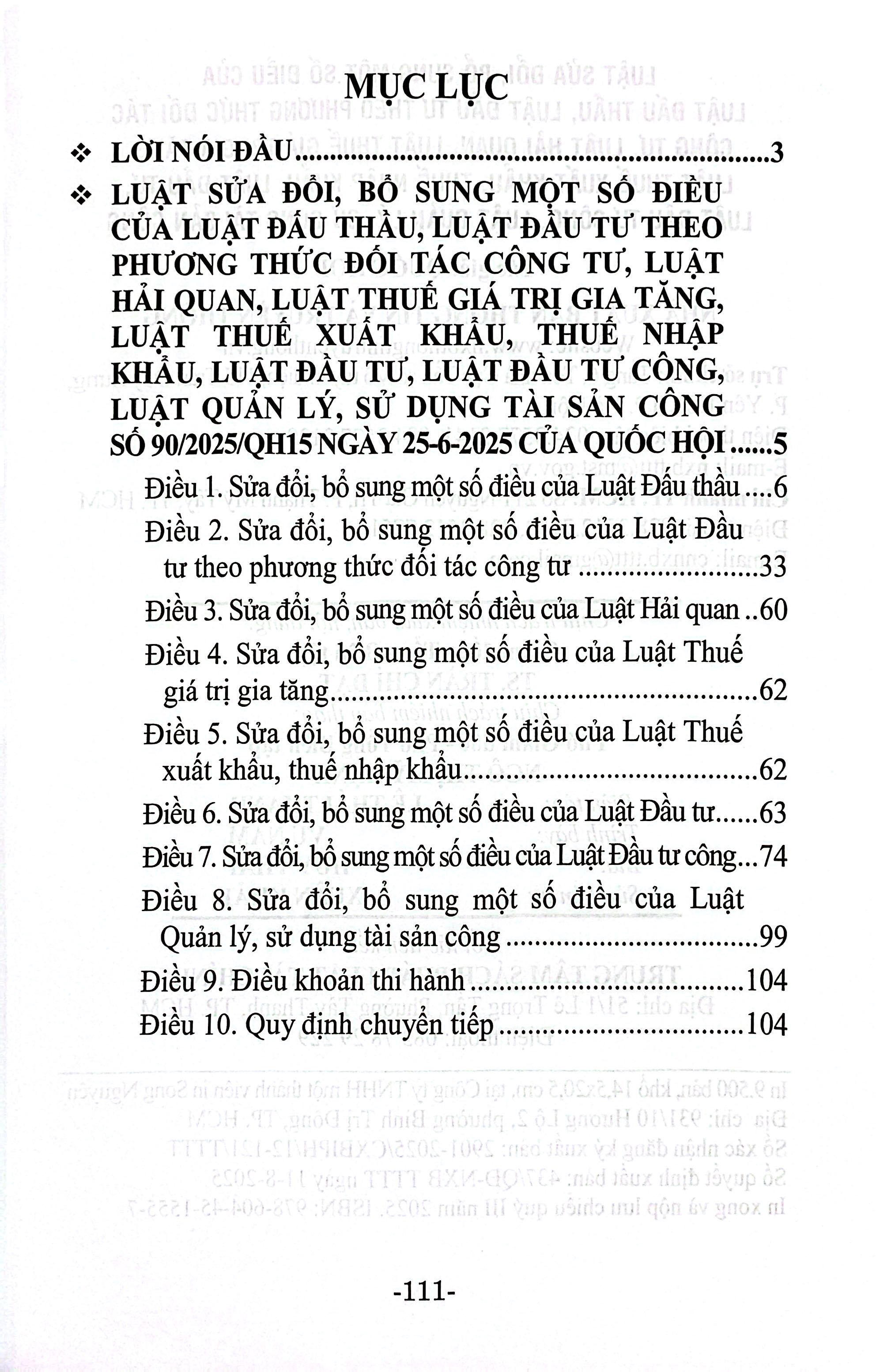 Luat Sua Doi, Bo Sung Mot So Dieu Cua Luat Dau Thau, Luat Dau Tu Theo Phuong Thuc Doi Tac Cong Tu, Luat Hai Quan, Luat Thue Gia Tri Gia Tang, Luat Thue Xuat Khau, Thue Nhap Khau, Luat Dau Tu, Luat Dau Tu Cong, Luat Quan Ly, Su Dung Tai San Cong