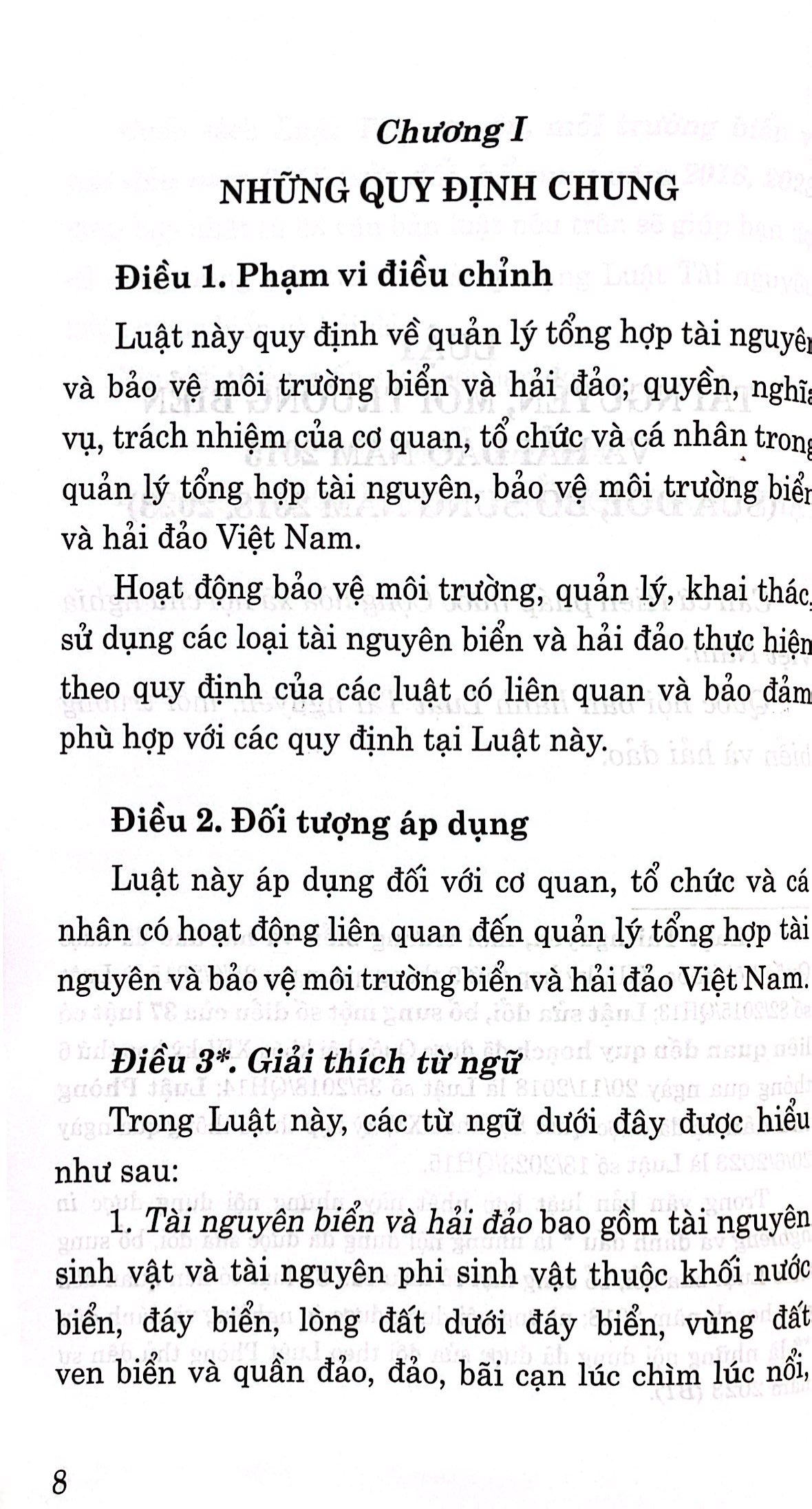 luật tài nguyên môi trường biển và hải đảo năm 2015 (sửa đổi, bổ sung năm 2018, 2023)