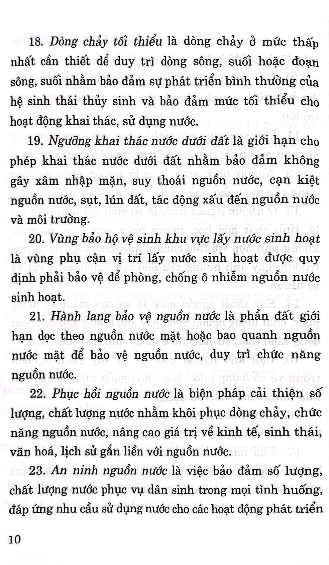 luật tài nguyên nước