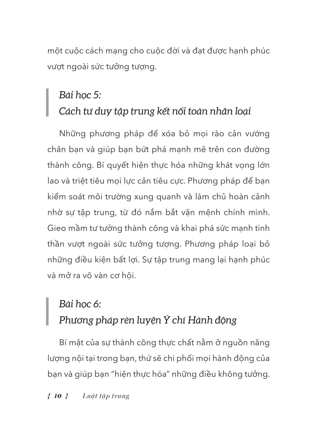 Luat Tap Trung - Cang Tap Trung, Cang Phat Trien