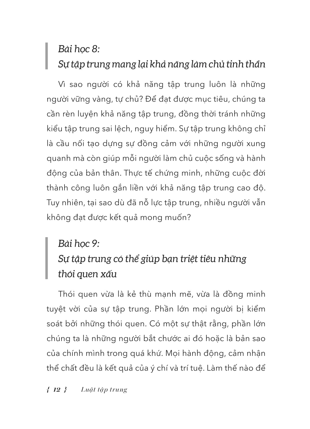 Luat Tap Trung - Cang Tap Trung, Cang Phat Trien