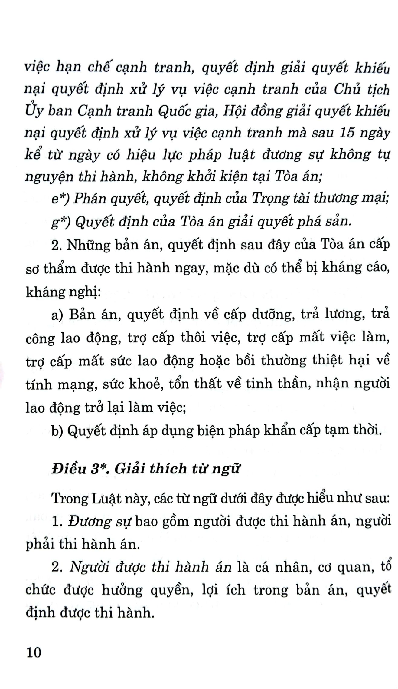 luật thi hành án dân sự (hiện hành) (sửa đổi, bổ sung năm 2014, 2018,2020, 2022)