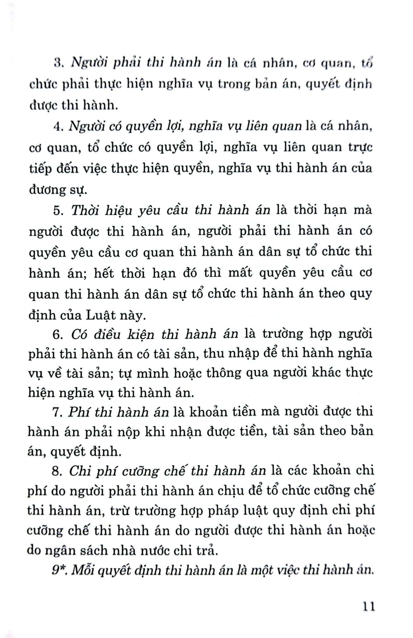 luật thi hành án dân sự (hiện hành) (sửa đổi, bổ sung năm 2014, 2018,2020, 2022)