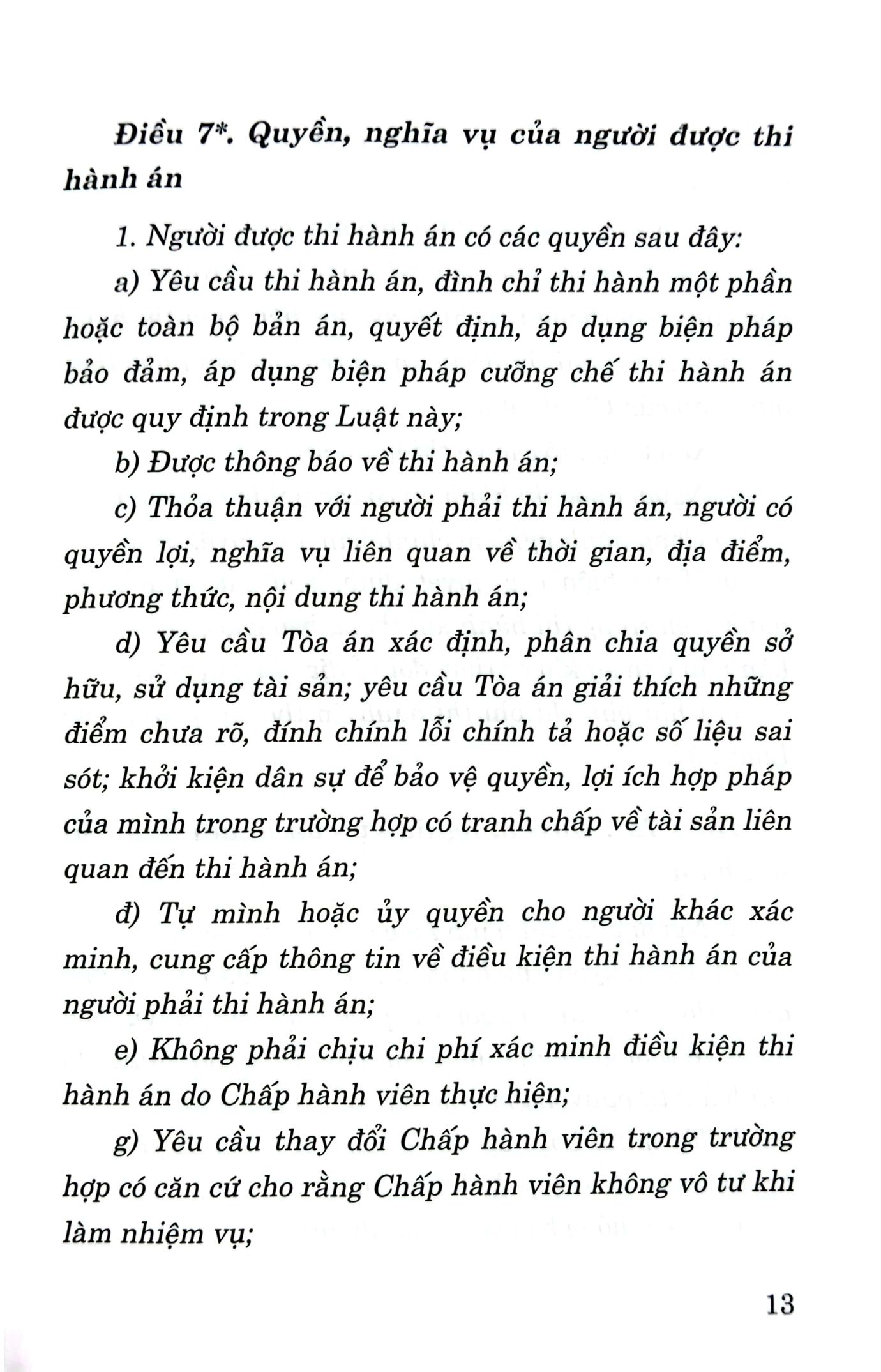 luật thi hành án dân sự (hiện hành) (sửa đổi, bổ sung năm 2014, 2018,2020, 2022)