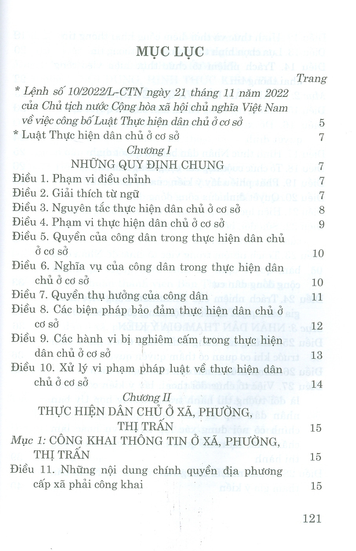 luật thực hiện dân chủ ở cơ sở