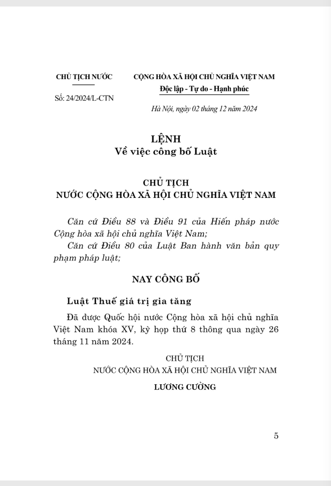 Luat Thue Gia Tri Gia Tang Nam 2024