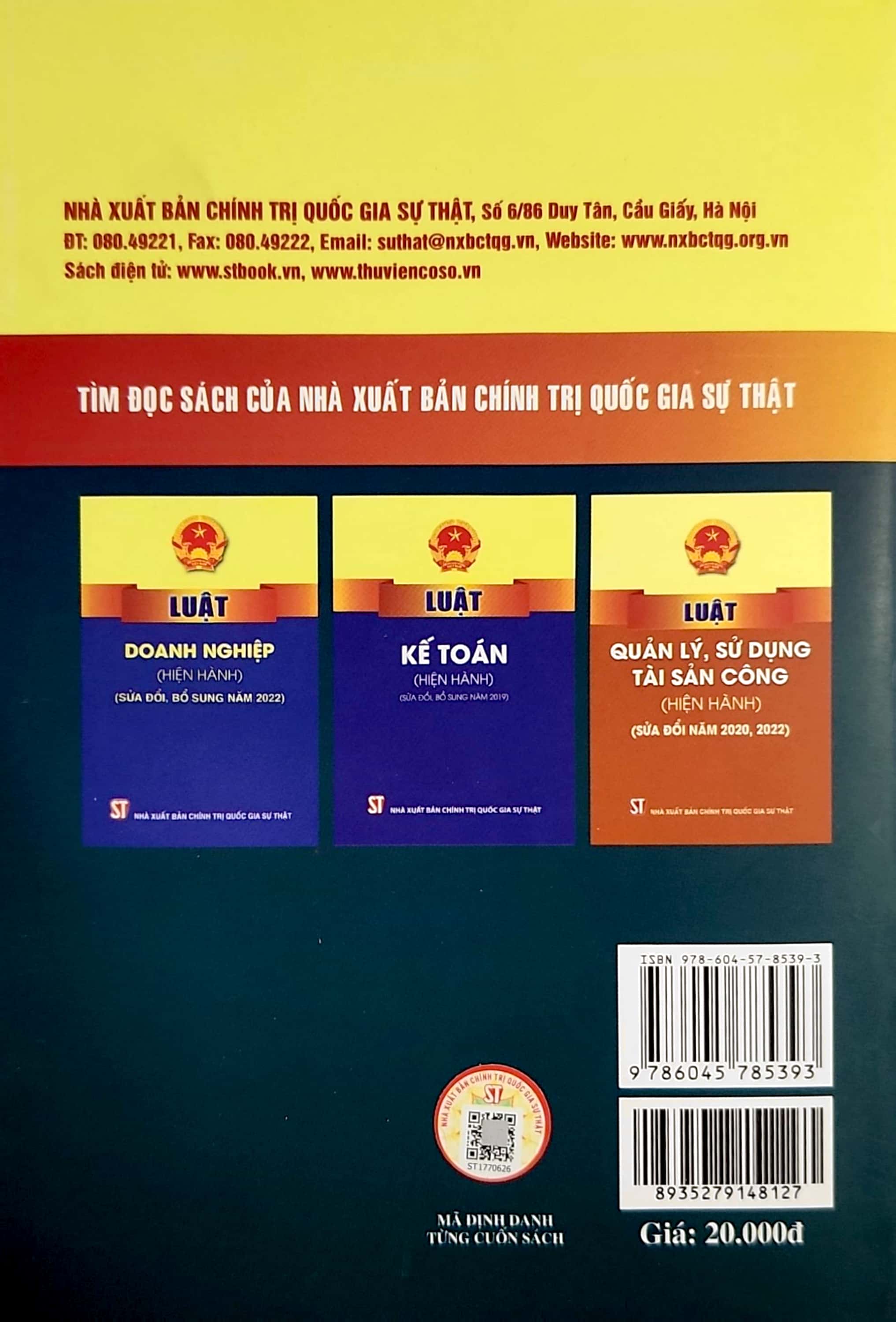 luật thuế thu nhập doanh nghiệp (hiện hành) (sửa đổi, bổ sung năm 2013,2014,2020,2022,2023)