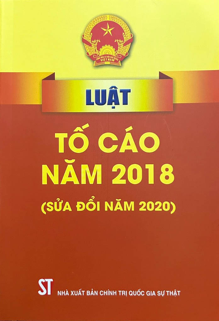 luật tố cáo năm 2018 (sửa đổi năm 2020)