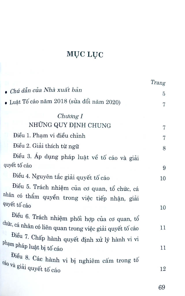 luật tố cáo năm 2018 (sửa đổi năm 2020)