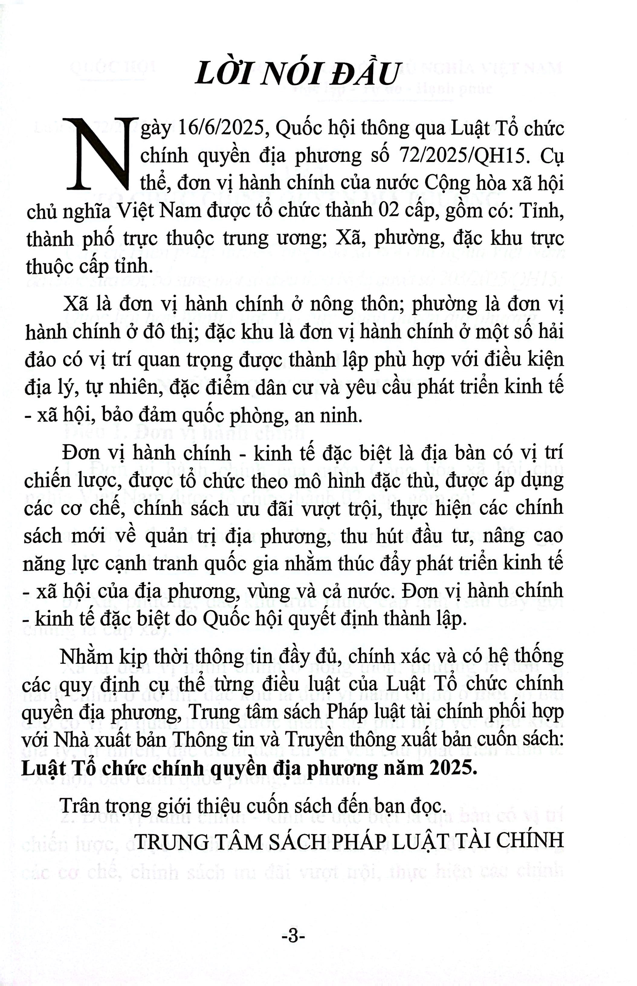 Luat To Chuc Chinh Quyen Dia Phuong Nam 2025