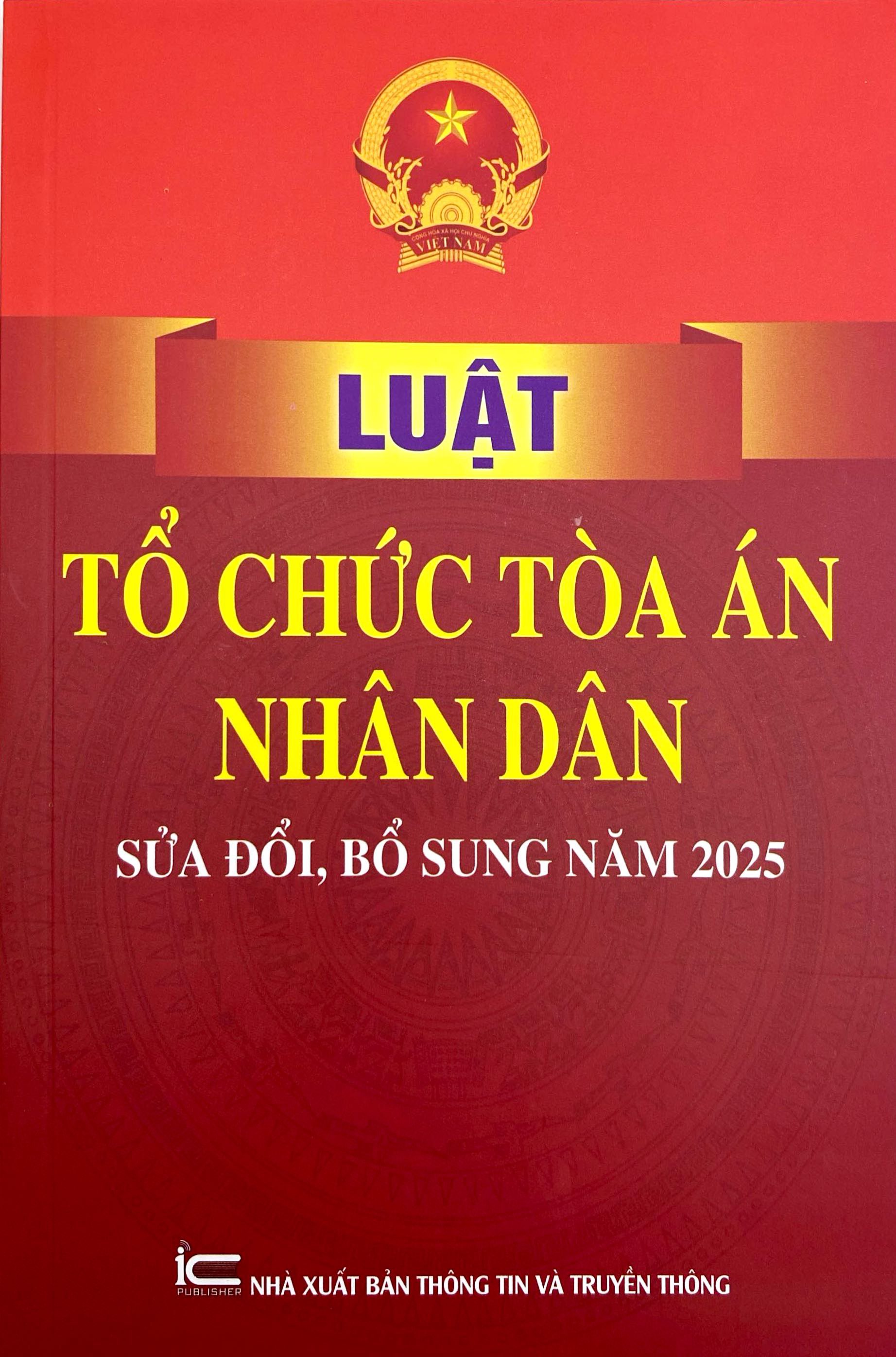 Luat To Chuc Toa An Nhan Dan (Sua Doi, Bo Sung Nam 2025)
