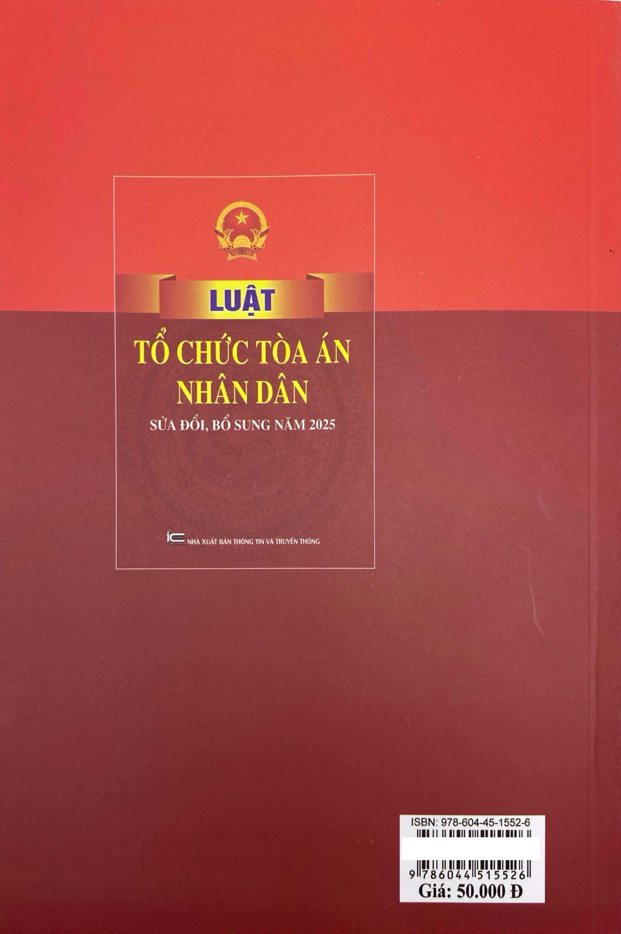 Luat To Chuc Toa An Nhan Dan (Sua Doi, Bo Sung Nam 2025)