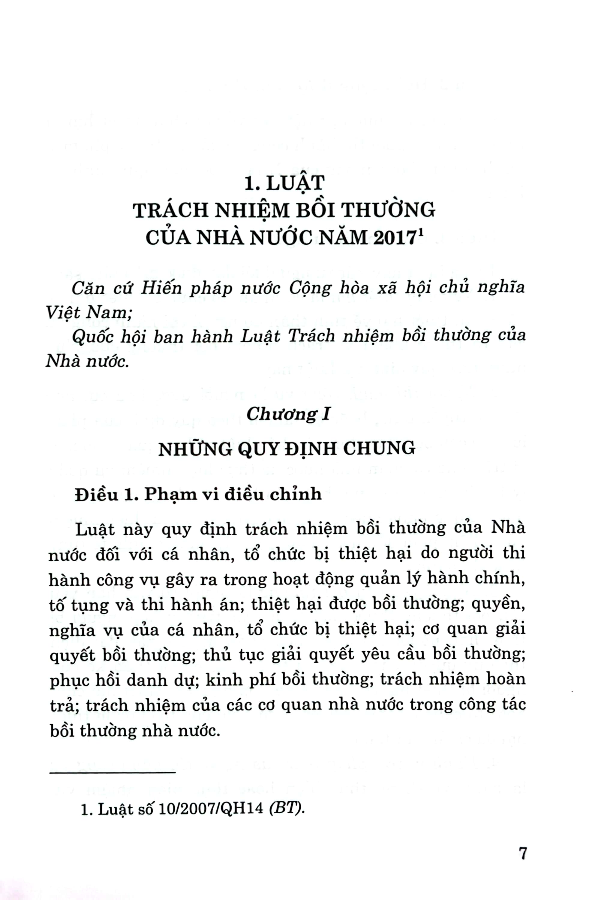 luật trách nhiệm bồi thường của nhà nước năm 2017 và các văn bản hướng dẫn thi hành