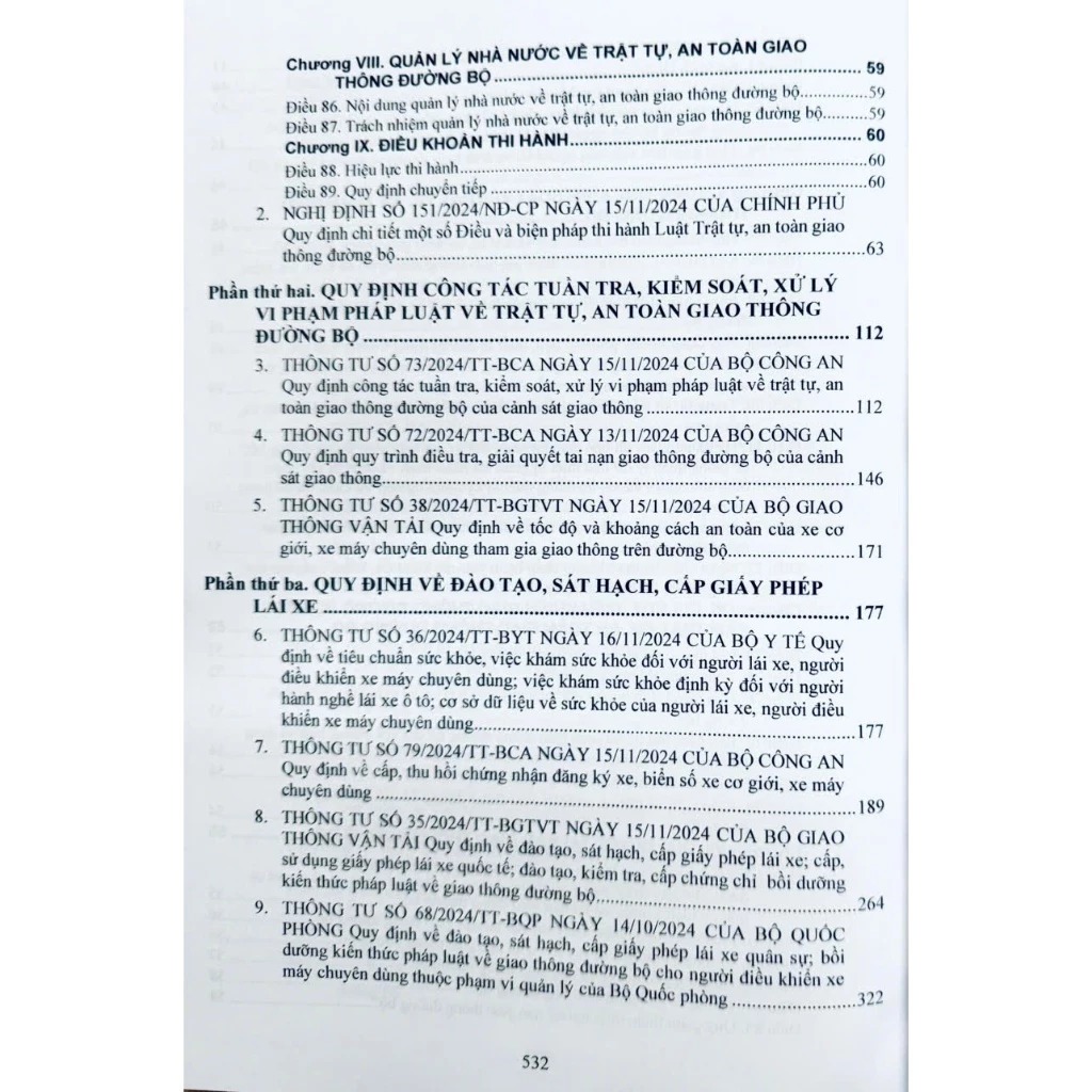 luật trật tự , an toàn giao thông đường bộ và văn bản hướng dẫn