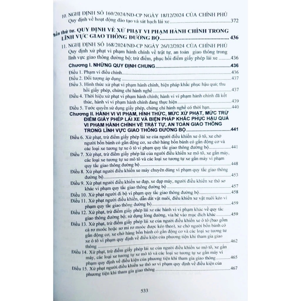 luật trật tự , an toàn giao thông đường bộ và văn bản hướng dẫn