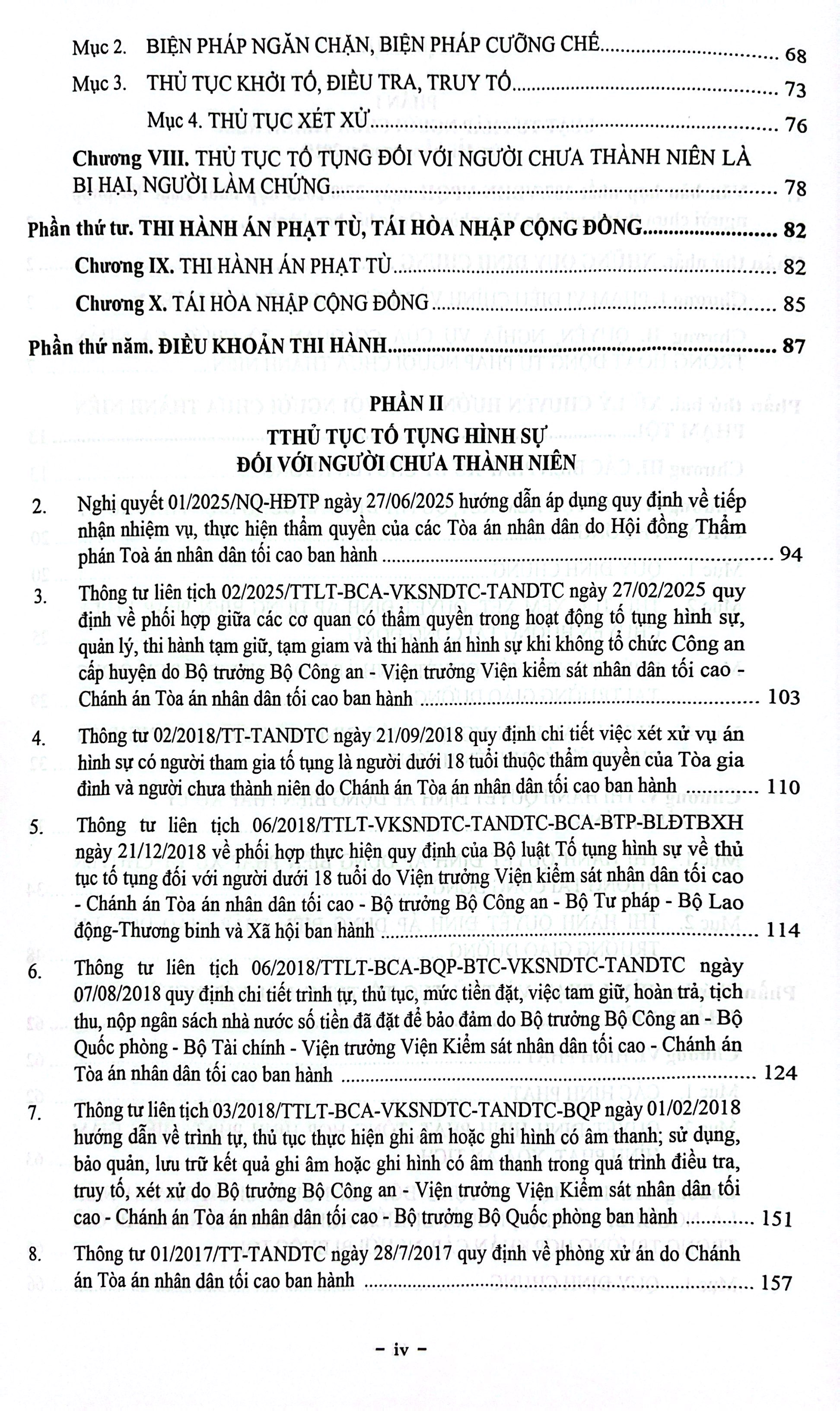 Luật Tư Pháp Người Chưa Thành Niên (Sửa Đổi, Bổ Sung Năm 2025) - Hệ Thống Các Văn Bản Về Thủ Tục Tố Tụng Hình Sự Đối Với Người Chưa Thành Niên