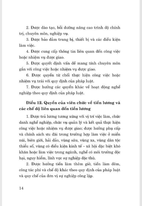 luật viên chức năm 2010 (sửa đổi, bổ sung năm 2019)