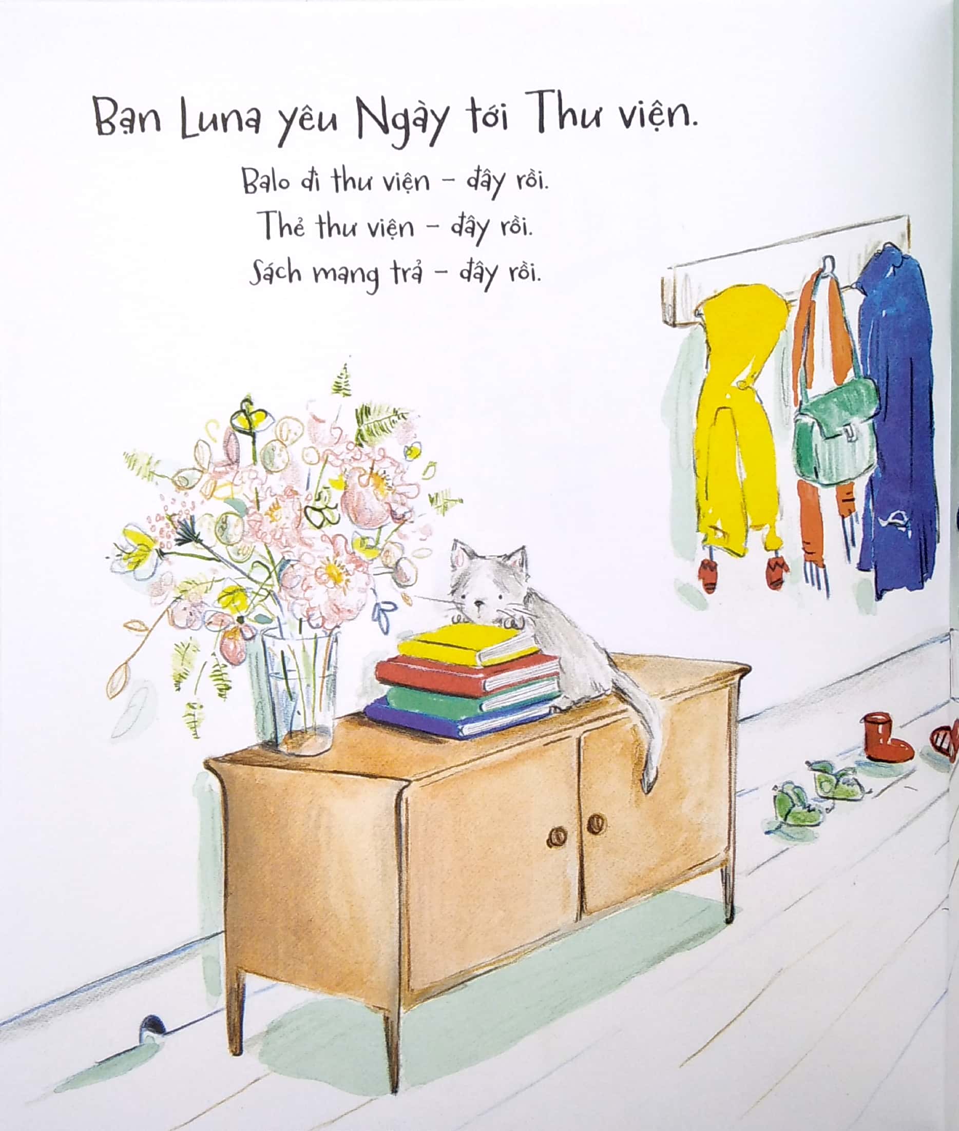 luna yêu ngày tới thư viện