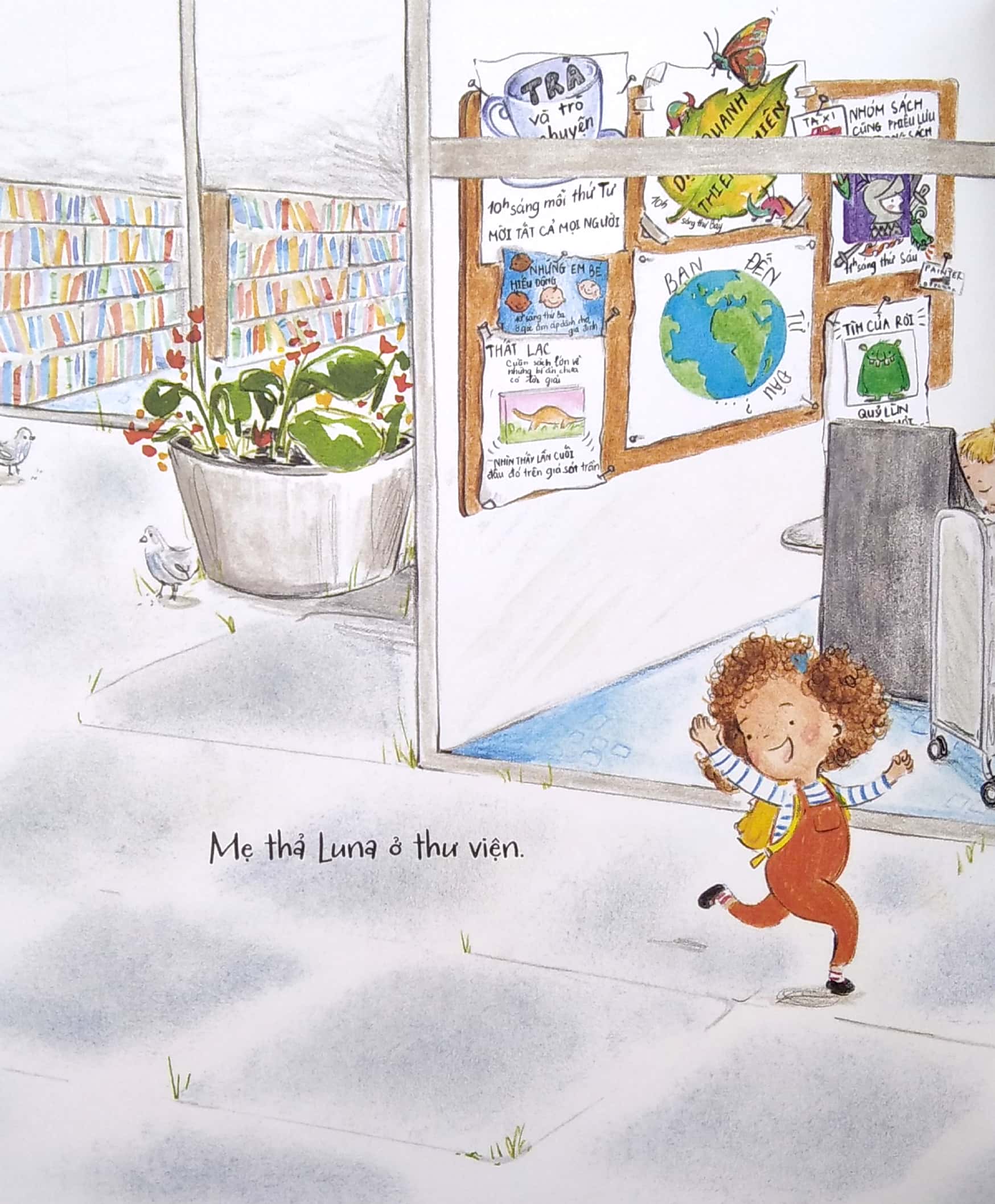 luna yêu ngày tới thư viện