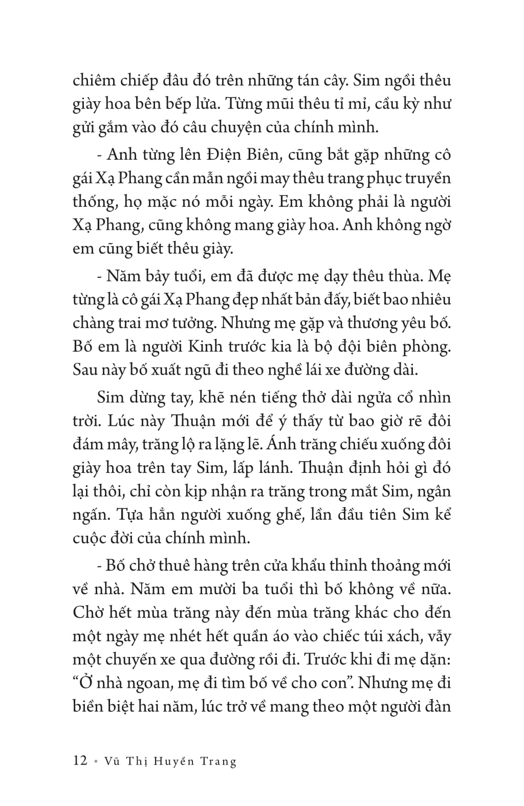 lưng người thăm thẳm