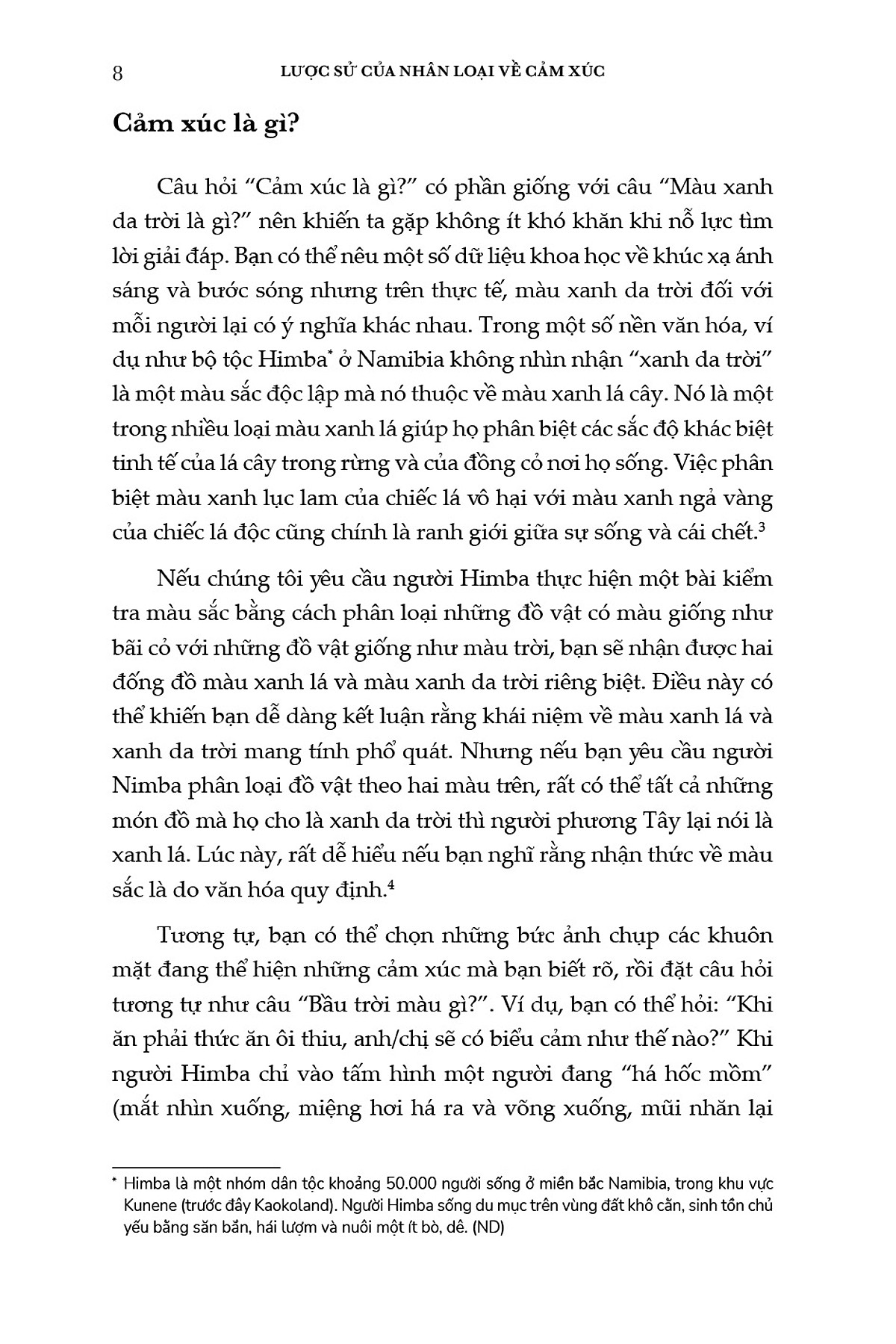 lược sử của nhân loại về cảm xúc