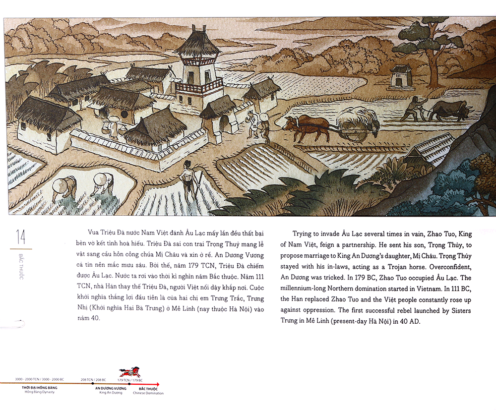 lược sử nước việt bằng tranh - viet nam - a brief history in pictures - bìa cứng (tái bản 2019)