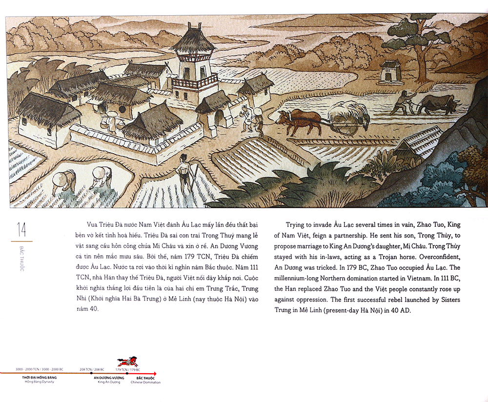 lược sử nước việt bằng tranh - viet nam - a brief history in pictures - bìa cứng (tái bản 2019)
