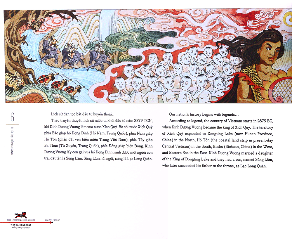 lược sử nước việt bằng tranh - viet nam - a brief history in pictures - bìa cứng (tái bản 2019)