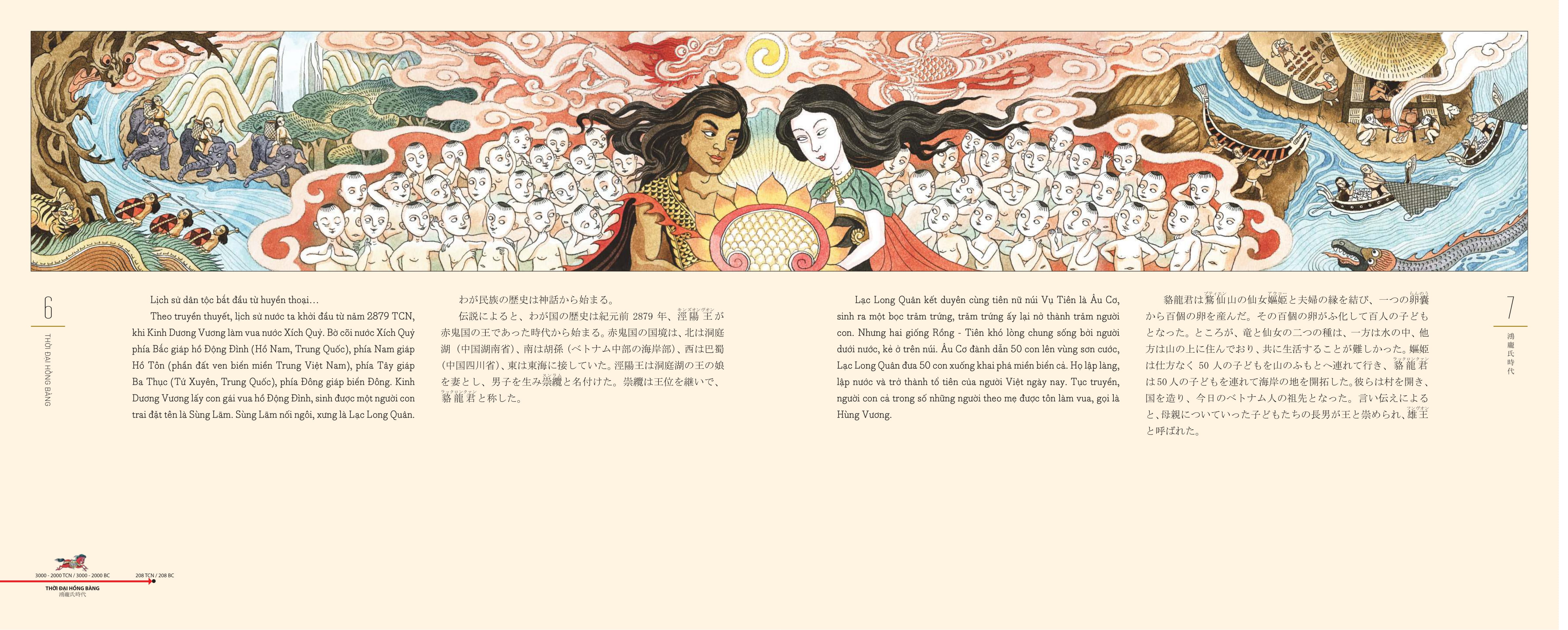 Luoc Su Nuoc Viet Bang Tranh - 絵入りベトナム略史 - Song Ngu Viet-Nhat - Bia Cung