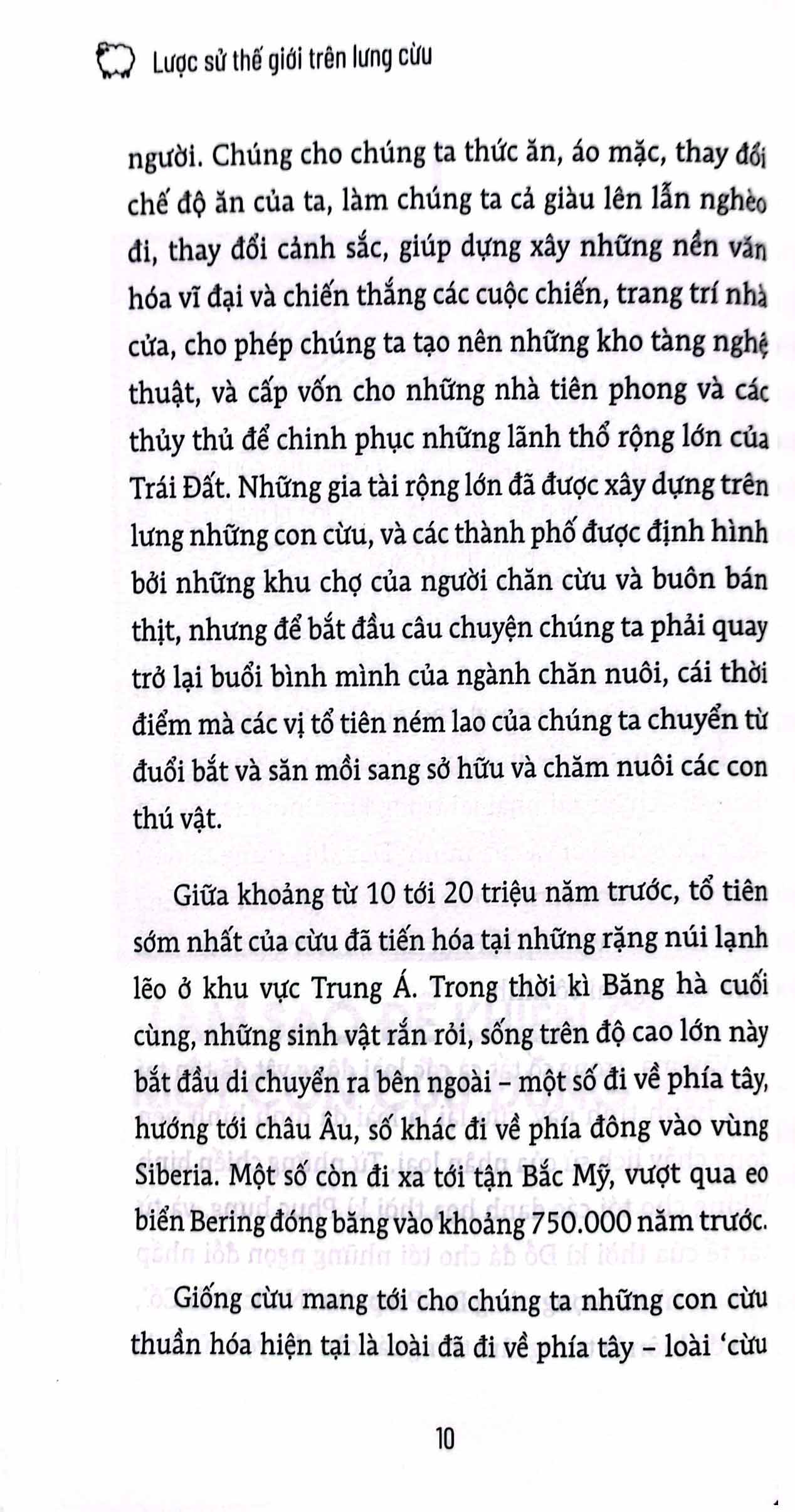 lược sử thế giới trên lưng cừu