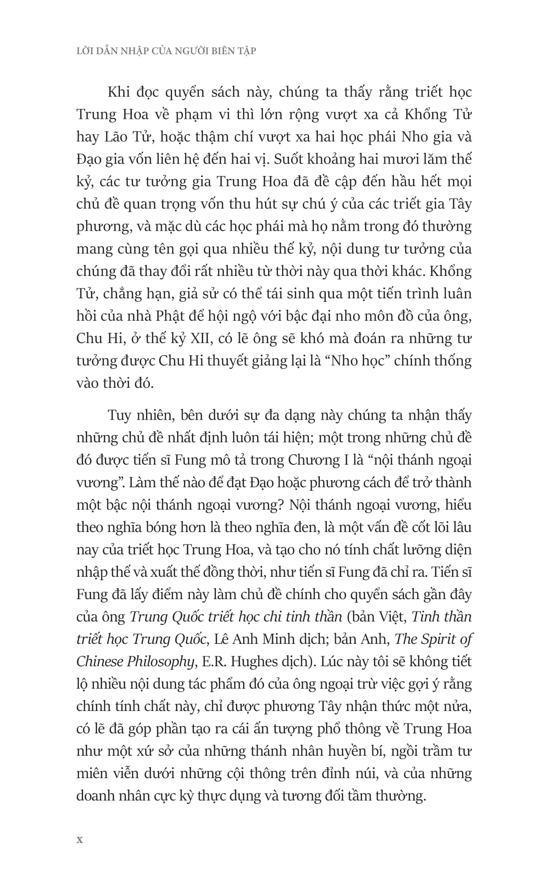 Luoc Su Triet Hoc Trung Hoa - A Short History Of Chinese Philosophy - Bia Cung